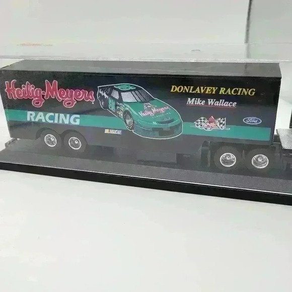 Vintage 1993 Racing Champions NASCAR Team Transporter Heilig Meyers Mike Wallace - Picture 8 of 15
